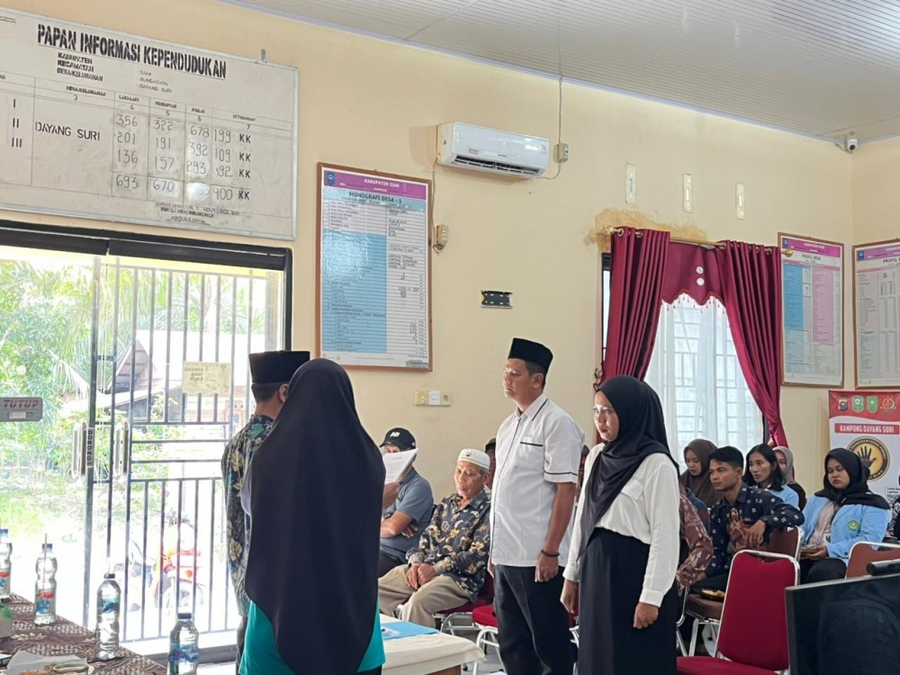 Pemerintah Kampung Dayang Suri Resmi Melantik Juru Tulis I dan Juru Tulis III